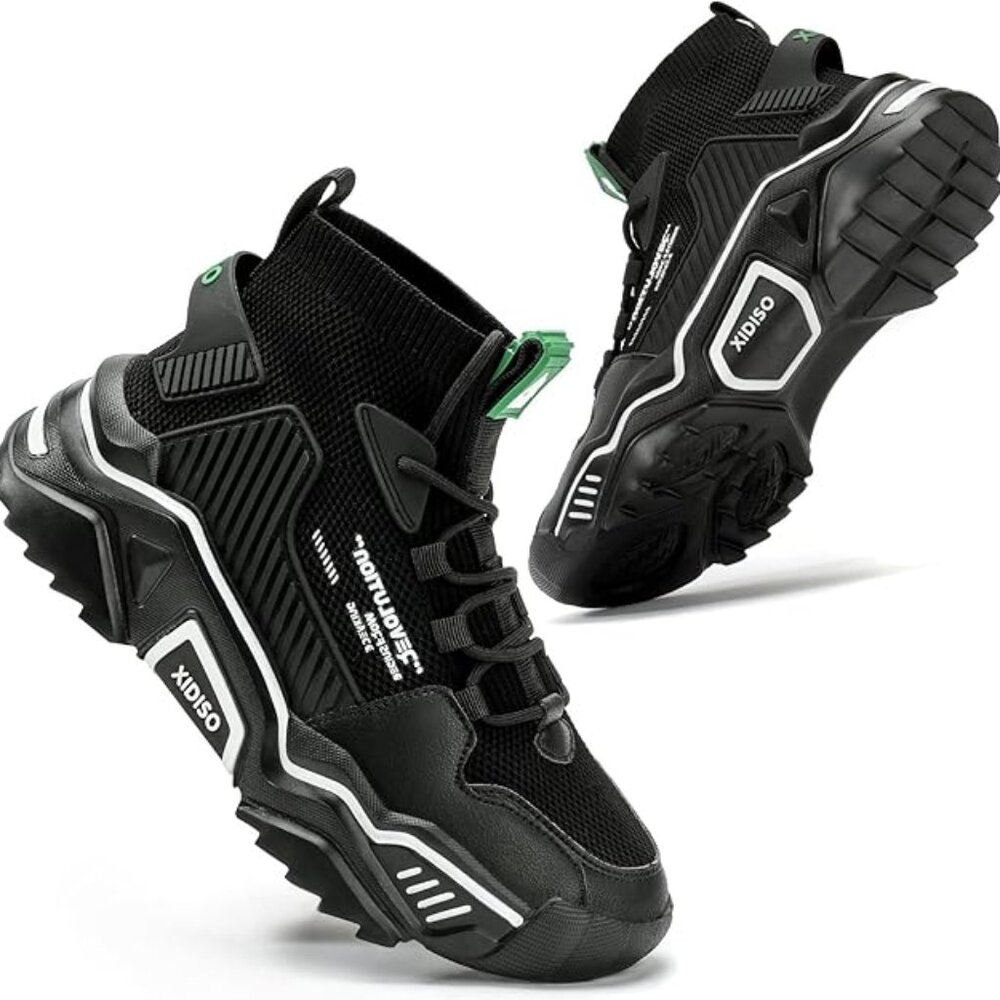 Fashion Shoes for Men High Top Casual Walking Shoes - Size 12.5
